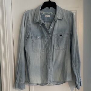 Madewell denim shirt, sz L
